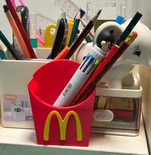 McDonald's Fries Box - Toothbrush Holder - Pen Holder - No Supports - No Multicolor