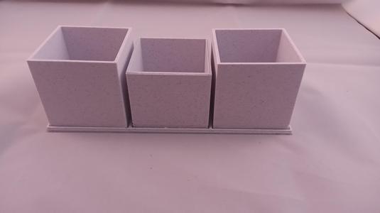 Square Modern Style Succulent Pot Planters Single Double Triple 