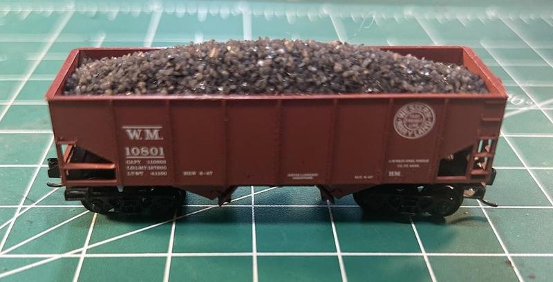  Coal Load for 55 Ton Coal Hopper Micro-Trains Kadee 33' N Scale