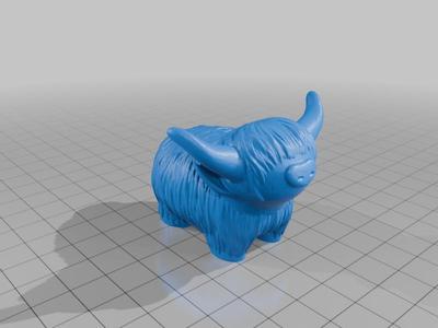 No-support Highland Cow