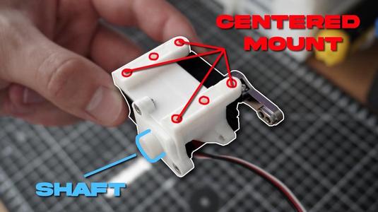 Servo Mount with a Shaft