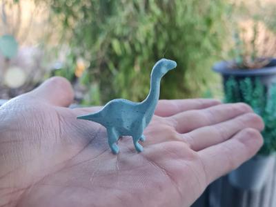 Tiny Dino Desk Buddy  Minimalist Dinosaur Figurine