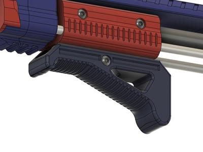 Angled Foregrip for Picatinny Rail