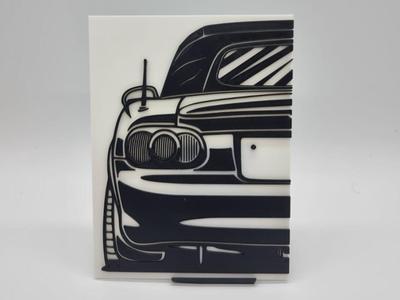 2D Wall Art Mazda MX5 Miata Cabrio JDM