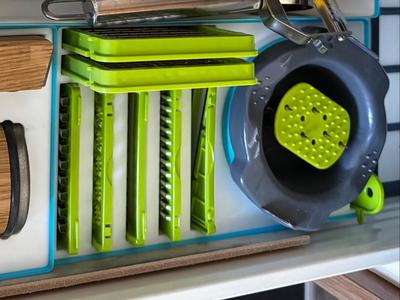 Gridfinity storage solution for vegetable chopper