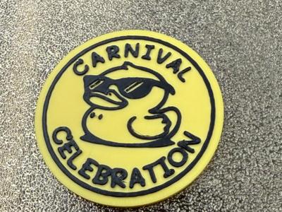CARNIVAL CELEBRATION DUCK COIN FOR HIDING 