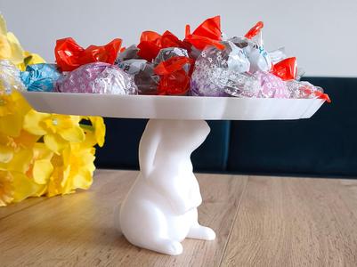 Foldable Rabbit-Supported Platter - Easter Decor