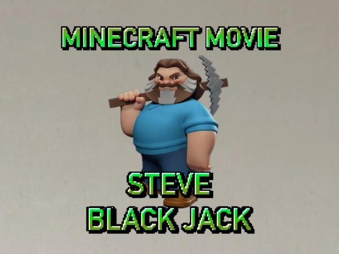 Minecraft Steve - Jack Black figure