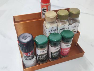Condiment rack, spice rack, cosmetic display stand