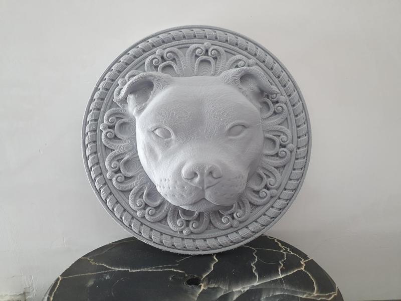 Staffordshire Bull Terrier Wall Relief