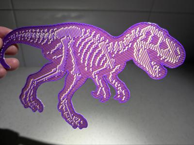 Holographic Effect Skeleton T REX 