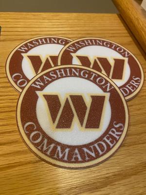 Washington Commanders Coaster set of 4