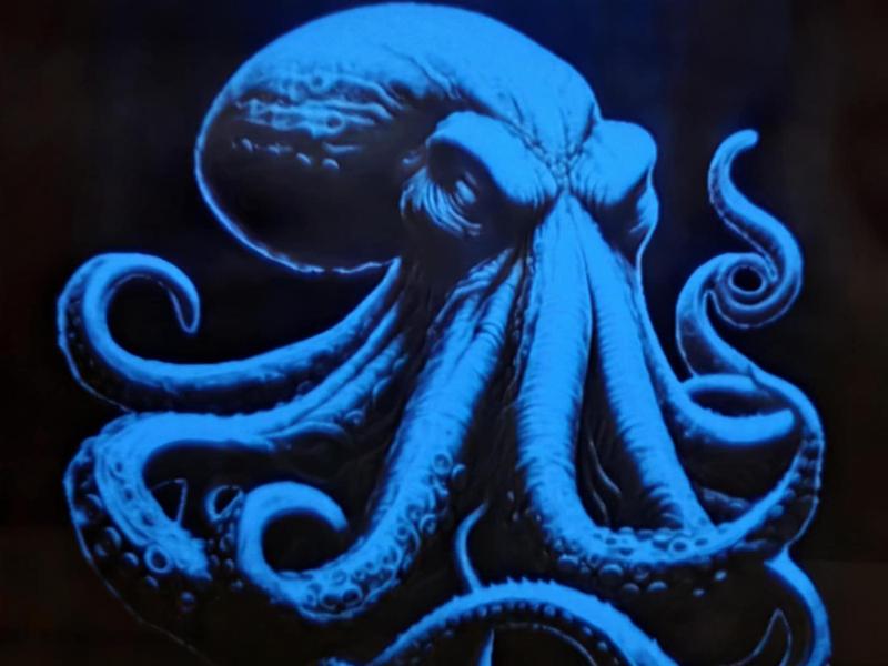 HUEFORGE OCTOPUS GLOW IN THE DARK