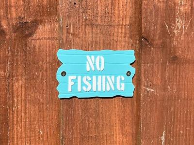 No Fishing Sign