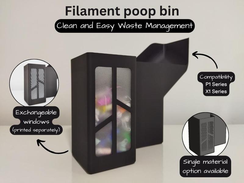 Filament Poop Bin – Clean & Easy Waste Management