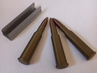 Russian 7.62x54r Mosin Nagant Clip & rounds