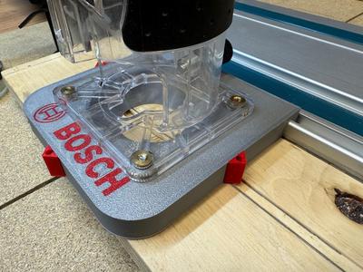 Bosch router adapter for Makita guide rail