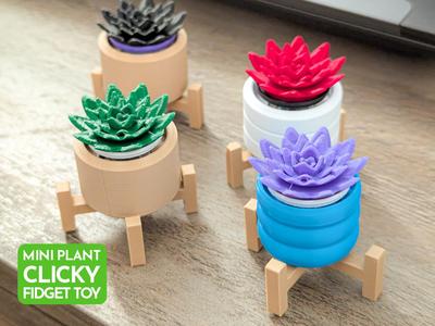 Mini Plant Clicky Fidget Toy