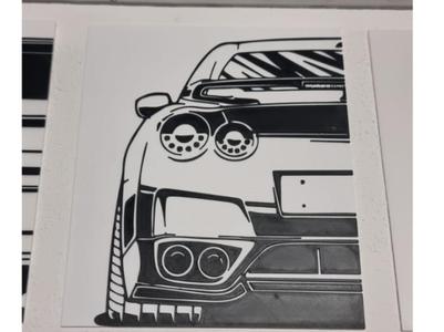 2D Wall art Nissan Skyline GTR R35 Nismo