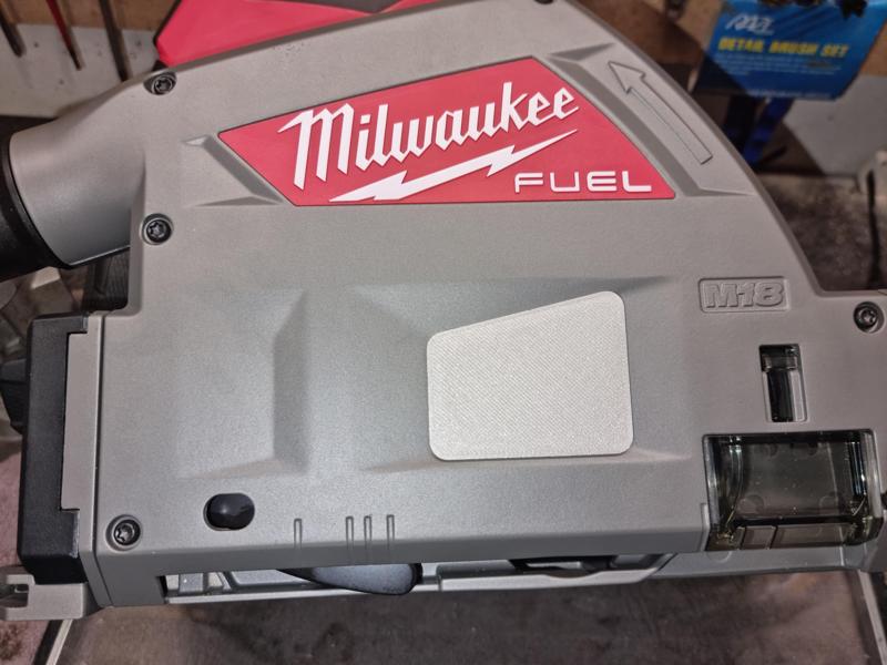 Milwaukee track saw dust cover