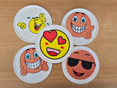 Coasters with Smile Designs and TPU Feet