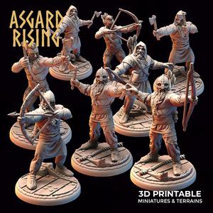 VIKING: Viking Archers/Ax Throwers /Modular/ /Pre-supported/