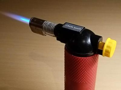 "chefs torch" butane gas torch knob
