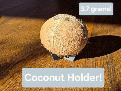 Coconut holder / cup / stand / display :)