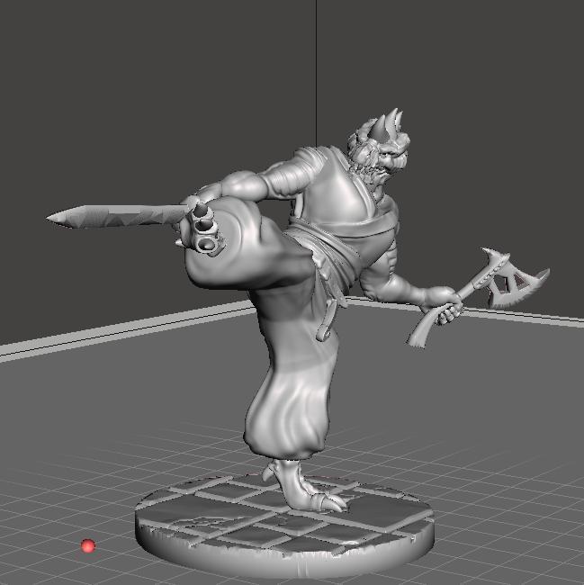 White Dragonborn Monk