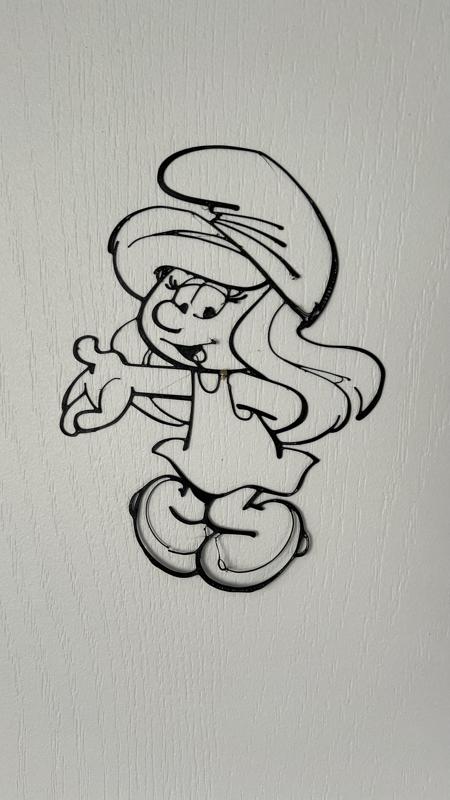 Smurfette Wall Art #2 (Schtroumpfette)