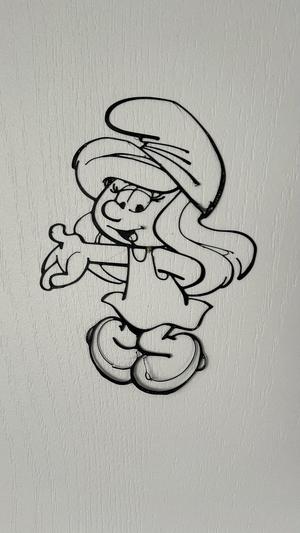 Smurfette Wall Art #2 (Schtroumpfette)