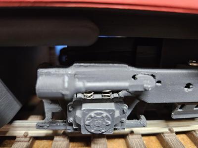 Sprung Flexicoil Side Frames and Mounting Bracket for USA Trains R22-115 Motor Block