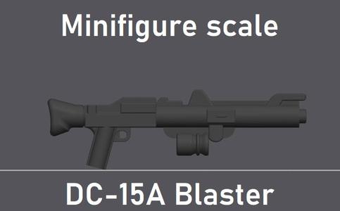 LEGO Minifigure scale StarWars DC-15A blaster rifle