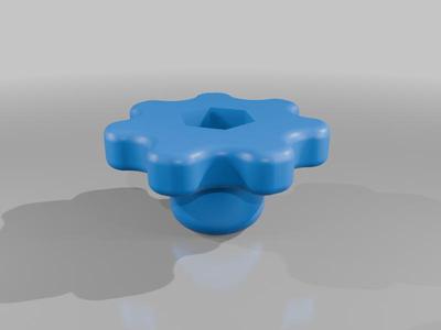 M8 Thumb nut thread and hex