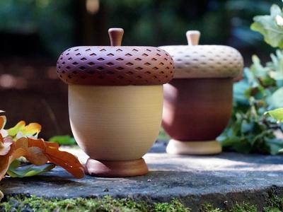 Acorn container - Goblincore/Cottagecore storage