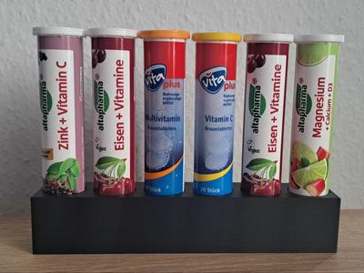 Holder for effervescent tablet tubes