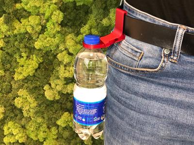 Belt bottle holder clip