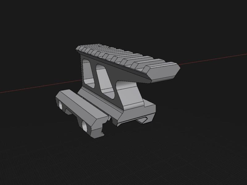 Picatinny riser rail V2