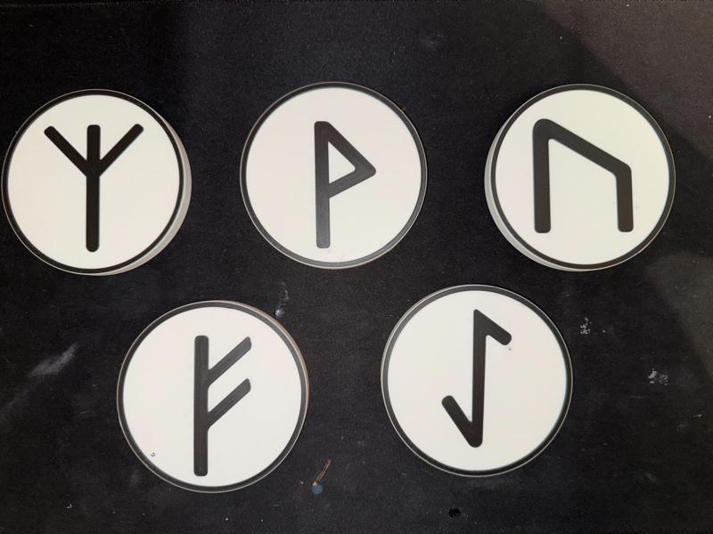 Viking Rune coasters