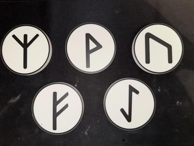 Viking Rune coasters