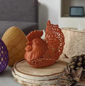 Easter rooster voronoi