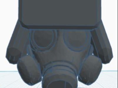 Ushanka gas mask for dummy 13
