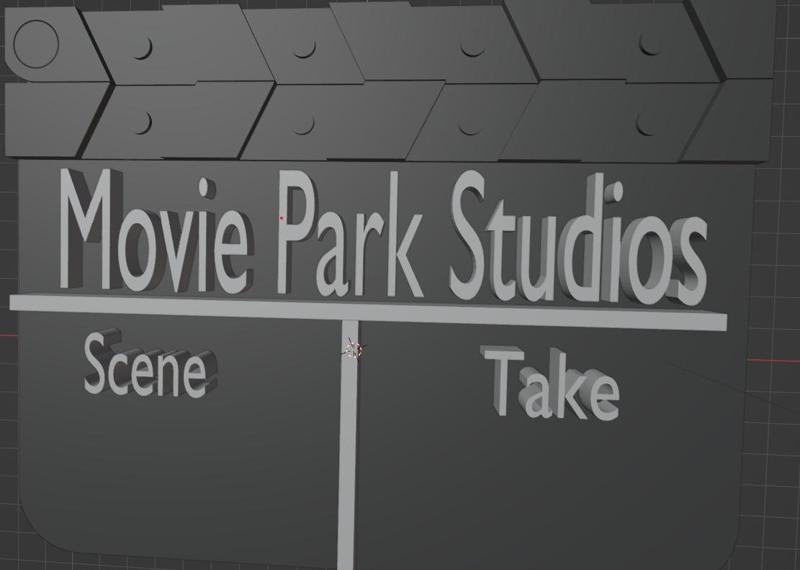 Movie Park Germany clapperboard