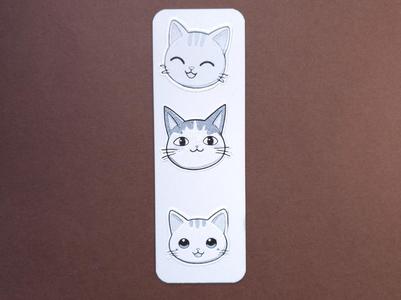 Sticker Cats 1 Bookmark