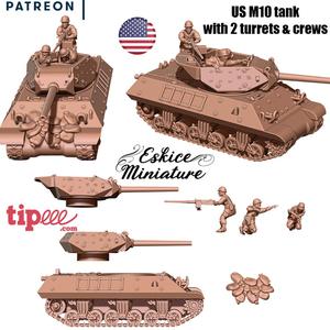 Tank US M10 Wolverine - 28mm