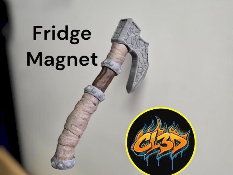 Stone Axe Fridge Magnet