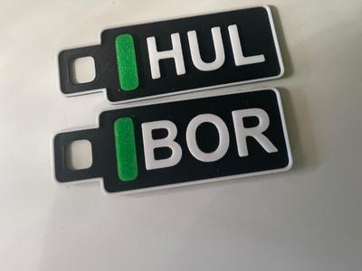 Custom Name F1 Keychains   