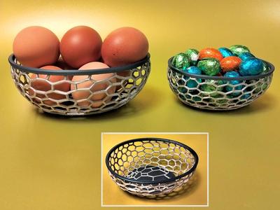 Voronoi Egg shaped serving bowl