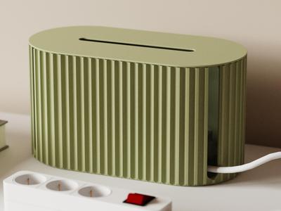 Cable Management Box - Gear pattern - Cable Storage Collection