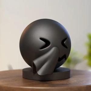 Emoji malade avec mouchoir – Figurine 3D